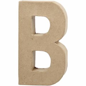 Creativ Letter B - 20.5cm - Single Paper Mache