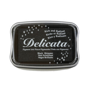 Tsukineko Delicata Ink Pad Black Shimmer