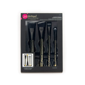 Spellbinders Magnetic Personality Set4 Pc Brush Set & Metal Cube
