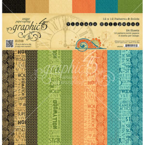Graphic 45 12"x12" Patterns & Solids Pad