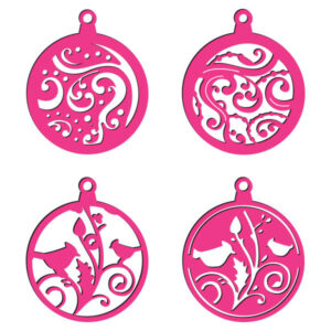 Artdeco Creations Swirls & Birds Bauble Tags