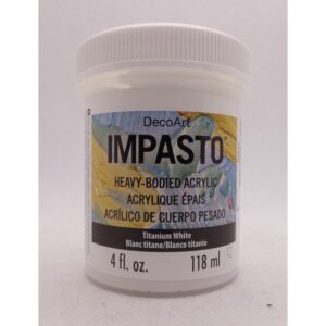 DecoArt Titanium White 4oz Traditions Impasto Paint