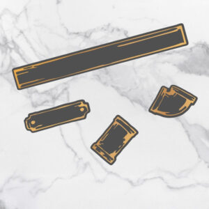 Couture Creations Piping Cut And Create Die Set (4pc)