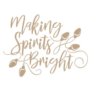 Spellbinders Making Spirits Bright Holiday Glimmer Plate