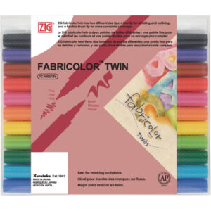 Kuretake Zig Fabricolor X12 Colour Set12 Colour Set