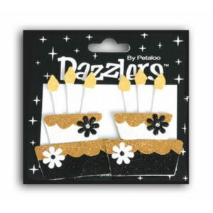 Petaloo 2 Tier Cake - Black / White