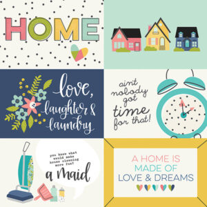 Simple Stories 4x6 Horizontal Elements Domestic Bliss Packs Of 10 Sheets