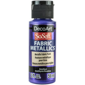 DecoArt Amethyst 2oz Fabric Metallics Paint
