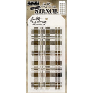 Art Gone Wild Plaid, Layered Stencil