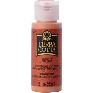 Clay Pot Folkart Terra Cotta Textured Paint - 2 Oz