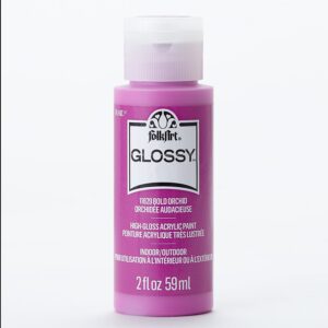 Bold Orchid Folkart Glossy Acrylic Paints - 2 Oz