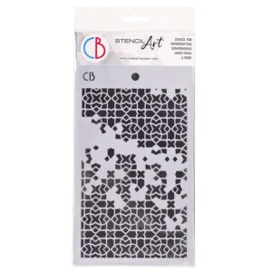 Ciao Bella Four Points 5" X 8" Texture Stencil