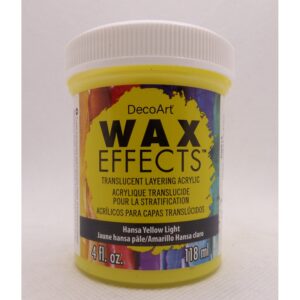 DecoArt Hansa Yellow Light 4oz Wax Effects Encaustic Acrylic