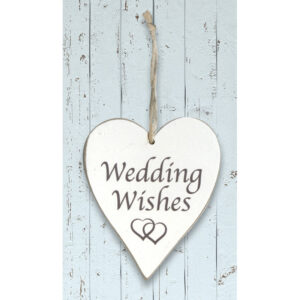 Wooden Heart - Wedding Wishes