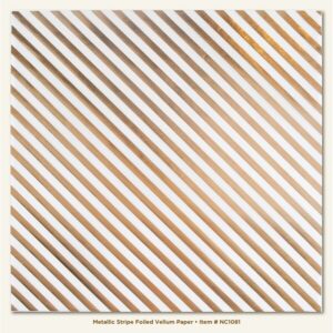 My Minds Eye Met Stripe Foiled Vellum Paper