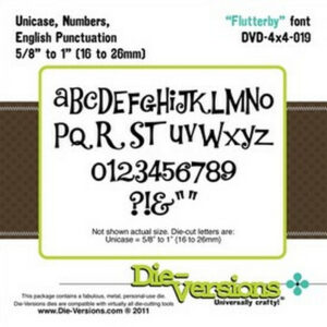 Die-Versions Fonts - Flutterby