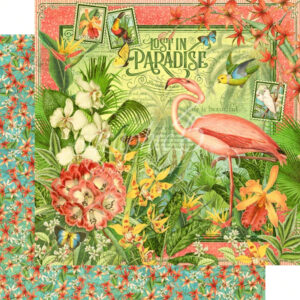 Graphic 45 Lost In Paradise 12x12 Paper Packs Of 5 Sheets