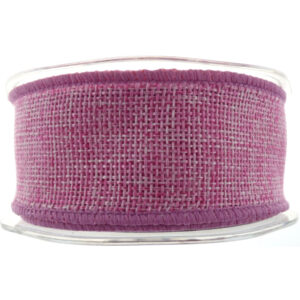 Wired Country Hessian Light Pink Ribbon No21 - 38mm X 10m