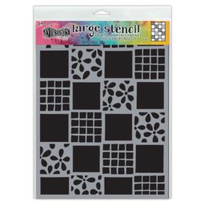 Ranger Dylusions Couture Stencils & Masks Square Dance, Large