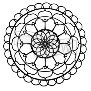 The Crafters Workshop 6x6 Stencil Fantasy Sphere