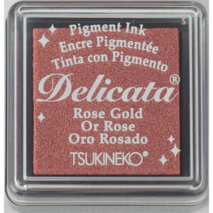 Tsukineko Rose Gold Delicata Ink Pad Small
