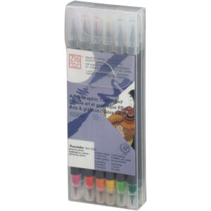 Kuretake Zig Art & Graphic Twin Rbf X12 Basi12 Colour Set (basic Colour)