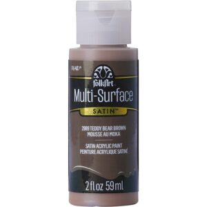 FolkArt Teddy Bear Brown Multi Surface Satin 2oz