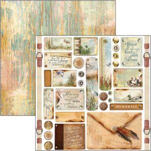 Ciao Bella 12"x12" Sheets X12 Delta Tags &buttons