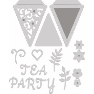 Sue Dix Tea Party Customisable Bunting Sweet Dixie Cutting Die