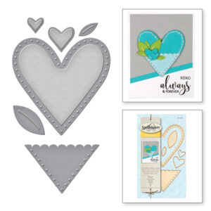 Spellbinders Die D-lites Hearts Etched Dies