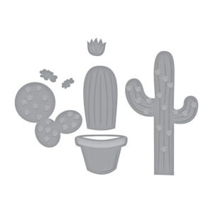 Spellbinders Potted Cacti Etched Die
