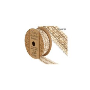 Decorative Hessian Pattern Ribbon No.284 - 30mm X 4.57m