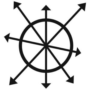 The Crafters Workshop Stencil 4x4 Arrow Wheel Bits