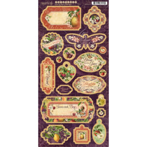 Graphic 45 Fruit & Flora Chipboard