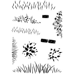 Card-io Textures A7 Clear Stamp Set