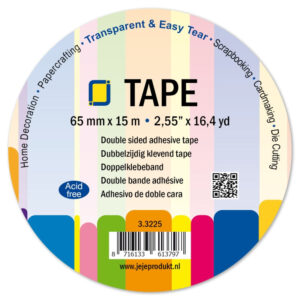 Clear 2-sidedadhtape65mm X 15m