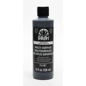 Pure Black Folkart Multi-surface 8oz