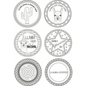 Photocentric Sharon Callis Crafts Llama Bunting & Cupcake Toppers