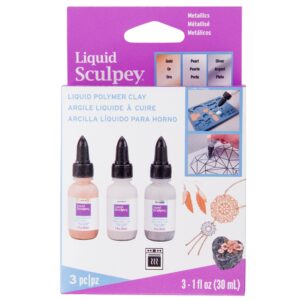 Liquid Sculpey Multipack Metallics, 3 X 1 Fl Oz (29 Ml)