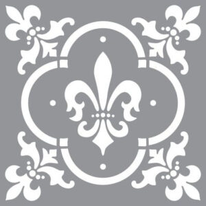 DecoArt Fleur De Lis Tile Stencil