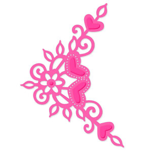 Sue Dix Heart Corner Sweet Dixie Cutting Die