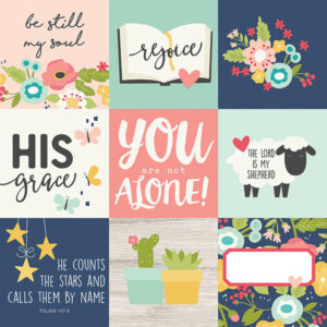 Simple Stories 4x4 Elements About Faith Packs Of 10 Sheets
