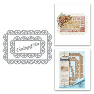 Spellbinders Thinking Of You Scalloped Rectangle