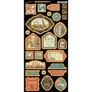 Graphic 45 Decorative Chipboard Cityscapes