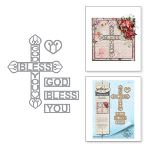 Spellbinders God Bless You Cross