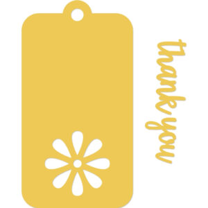 Kaisercraft Decorative Die Thank You Tag