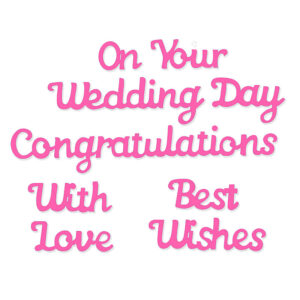 Sue Dix On Your Wedding Day Sweet Dixie Cutting Die
