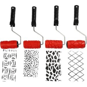 Creativ Pattern Rollers, W: 10 Cm, 4 Pcs