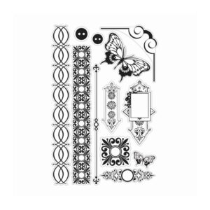 Artdeco Creations Con Borders & Butterflies 4x6