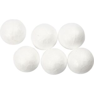 Creativ Polystyrene Balls, D: 1.5 Cm, 200 P